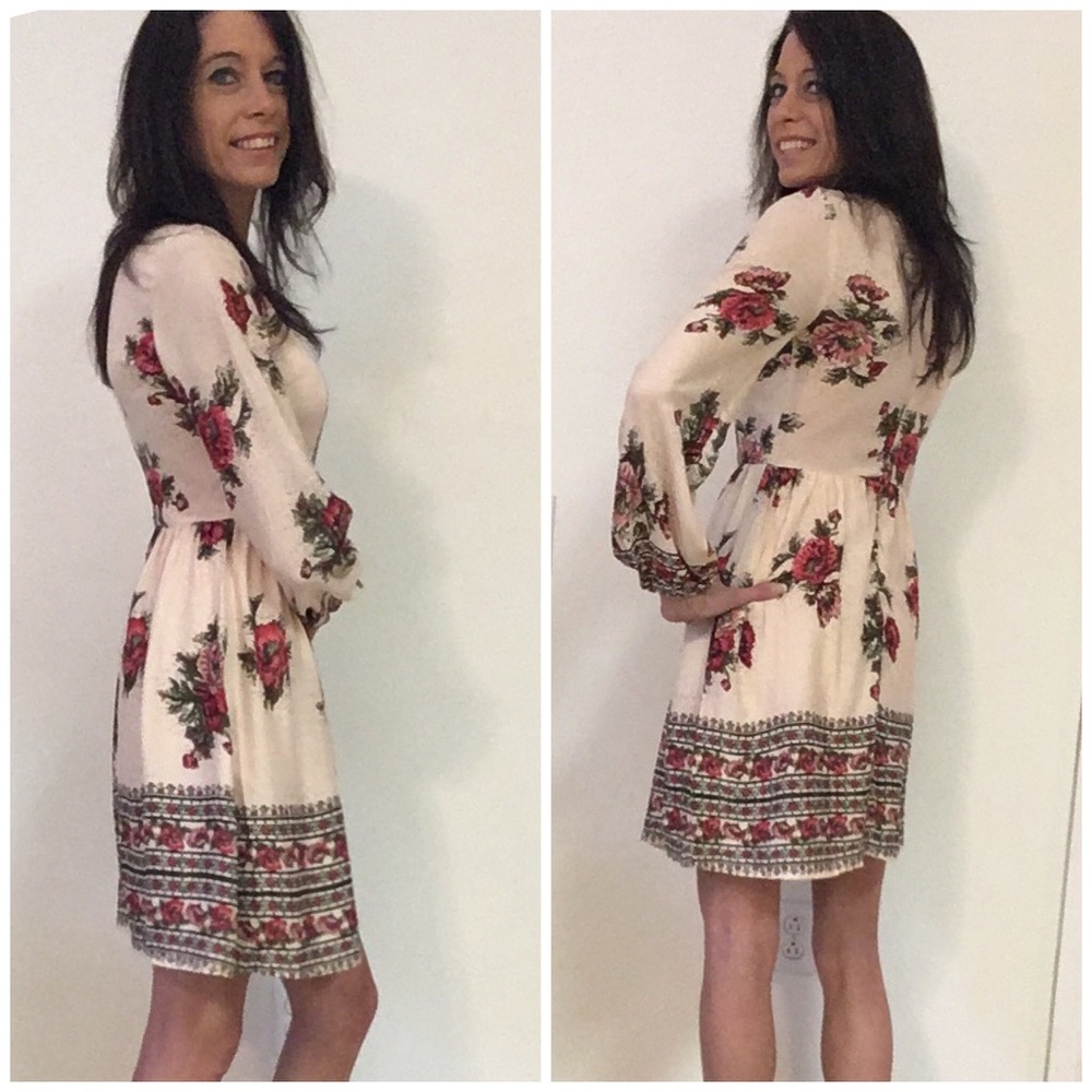 Small or Large Blush Floral Dress - Picture 3 of 6